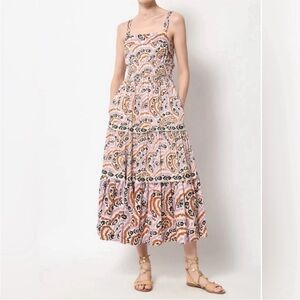 NWT Omika Monroe midi dress Lucia Lavender sz sm